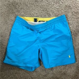Polo by Ralph Lauren Men's Aqua Swim Trunks